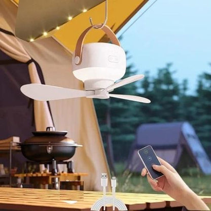 Ceiling Fan with Interl Battery, Adjustable Lighting and Fan Speed