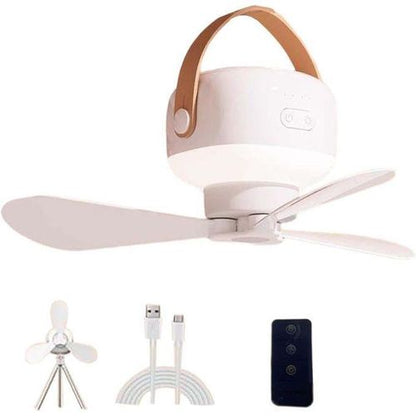 Ceiling Fan with Interl Battery, Adjustable Lighting and Fan Speed